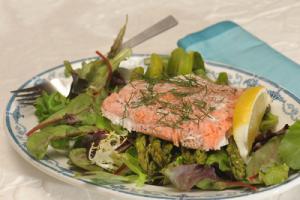 Roast Salmon & Asparagus Salad  Recipe