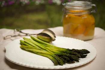 Roasted Asparagus with Citrus Vinaigrette  - Diane Rossen Worthington Recipes