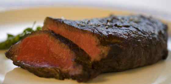 Roasted New York Strip Steak with Port Wine Mustard Sauce Recipe