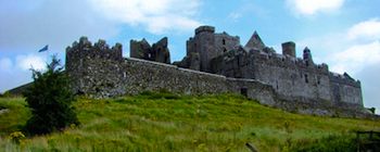 The buildings at the Rock of Cashel in Ireland date from the 12th and 13th centuries