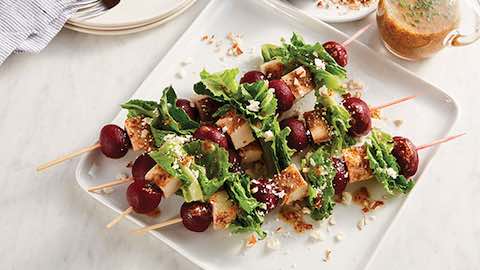 Big Game Day Recipes - Ruby Beet Chicken Salad Skewers - Picnic-Perfect Recipes for Outdoor Dining