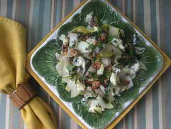 Salad of Belgian Endive Apples and Creamy Blue Cheese