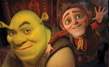 Mike Myers & Cameron Diaz in the movie Shrek Forever After