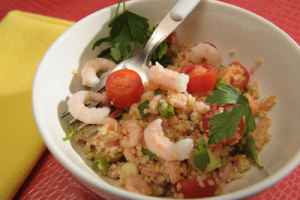 Shrimp and Bulgur Salad