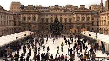 Skating in front of Somerset House is one of London's top winter activities