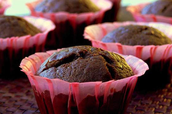 Spicy Double Chocolate Banana Muffins Recipe