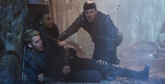 Chris Pine and Zachary Quinto  in 'Star Trek Into Darkness'