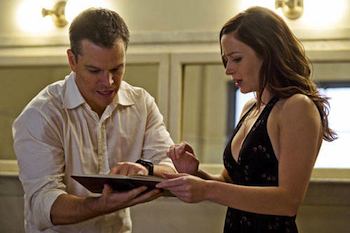 - Matt Damon and Emily Blunt in The Adjustment Bureau