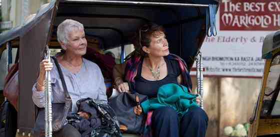 Judi Dench and Tom Wilkinsonin The Best Exotic Marigold Hotel