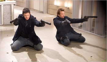 Sean Patrick Flanery & Norman Reedus in the movie The Boondock Saints II: All Saints Day