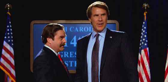 Will Ferrell and Zach Galifianakis  in The Campaign
