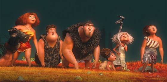 Nicolas Cage and Emma Stone  in 'The Croods'