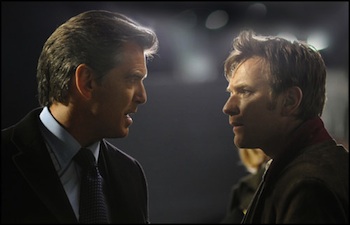 Ewan McGregor & Pierce Brosnan in the movie The Ghost Writer