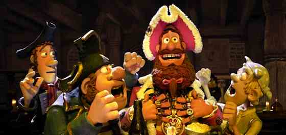 Hugh Grant and Salma Hayekin The Pirates! Band Of Misfits