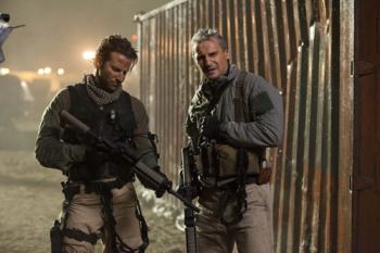 Liam Neeson & Bradley Cooper in the movie The A-Team