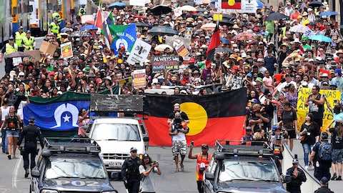 Thousands March Demanding Change To Australia Day