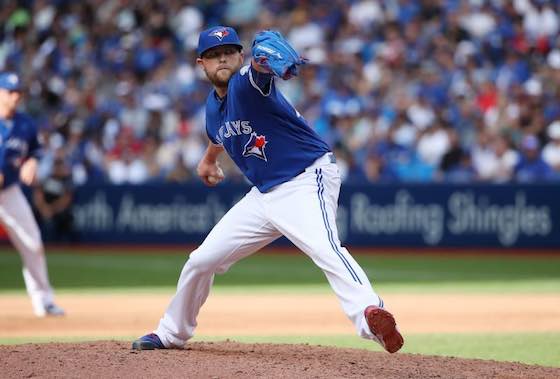 Toronto Blue Jays relief pitcher Drew Storen.