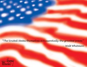 The United States themselves are the essentially the greatest poem -- Walt Whitman