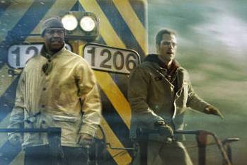 Denzel Washington & Chris Pine in the movie Unstoppable