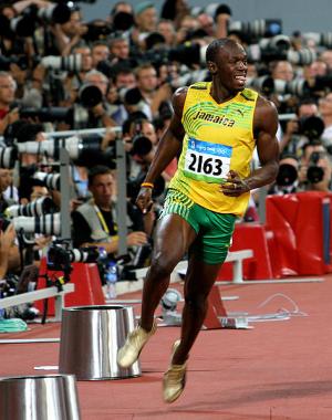 2008 Beijing Summer Olympics 100-Meter 200-Meter Record Holder, Jamaican Sprinter Usain Bolt