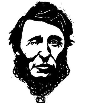 Portrait of Henry David Thoreau (1817-1862) by Flix Valloton (1865-1925)