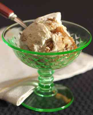 Vanilla Ice Cream with Wild Turkey Walnuts and Caramel