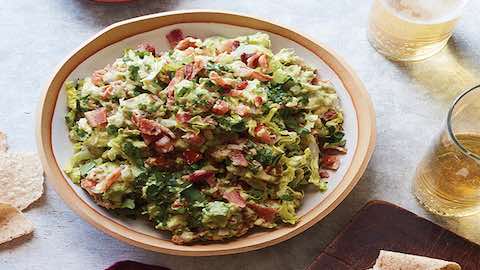Winning Dips for the Big Game Recipe - BLT Guacamole
