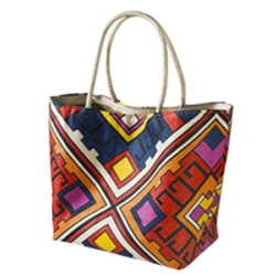 Mossimo Large Straw Tote -- Multicolor