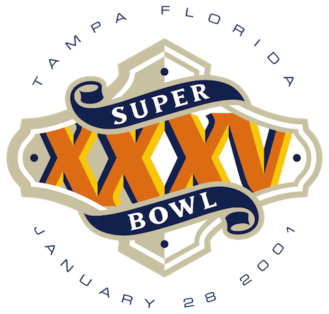 Super Bowl XXXV - Baltimore Ravens 34 New York Giants 7 - MVP Ravens LB Ray Lewis 