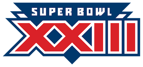 Super Bowl XXIII - San Francisco 49ers 20 Cincinnati Bengals 16 - MVP 49ers WR Jerry Rice