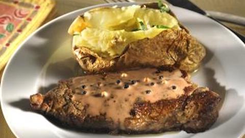 New York Strip Steak with Wasabe Sauce   Recipe