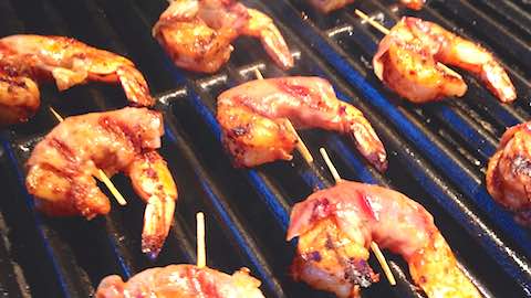 Grilled Prosciutto Wrapped Shrimp   Recipe