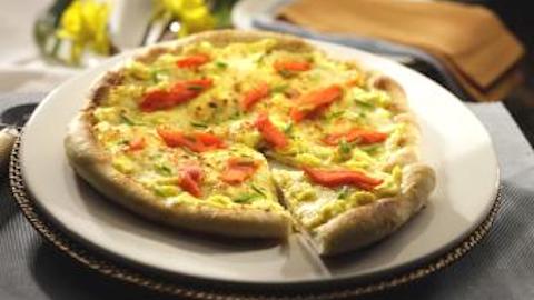 Pizza for Brunch: Pizza with Scrambled Eggs & Smoked Salmon   Recipe