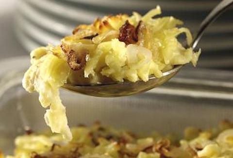 Wolfgang Puck Authentic Austrian Pasta - Spaetzle With Gruyere and Caramelized Onions Recipe