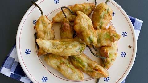 Stuffed Zucchini Flower Tempura   Recipe